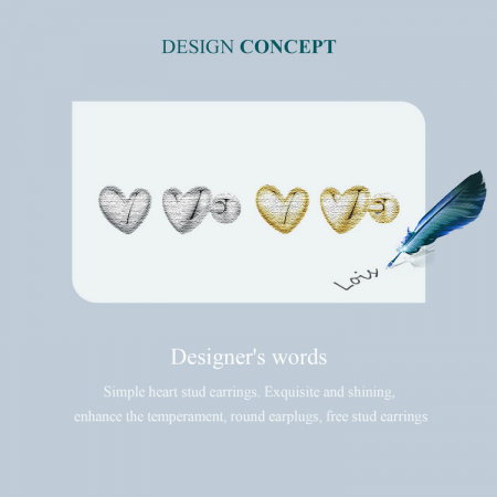 Cercei argint inimioare 5 mm [13]