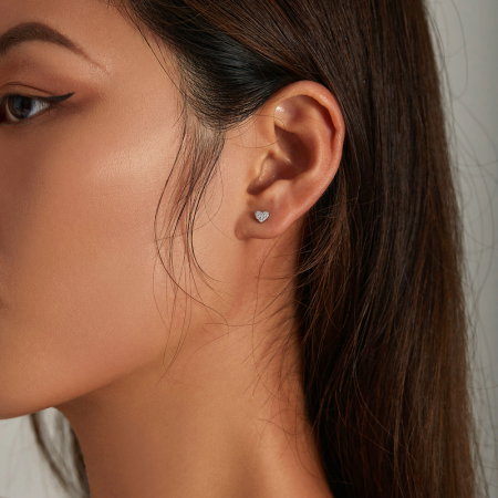 Cercei argint inimioare [6]