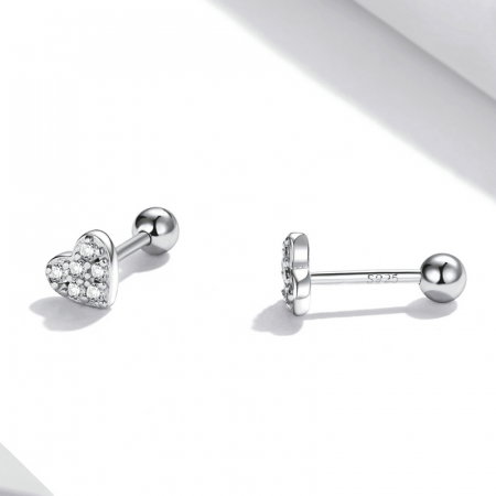 Cercei argint inimioare [5]