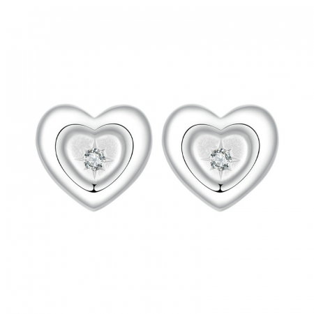 Cercei argint inimioare