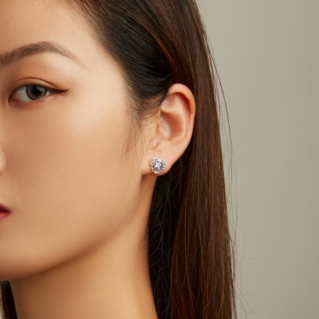 Cercei argint inimioare [4]