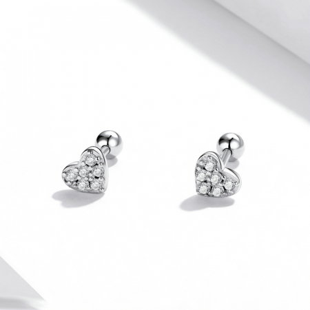 Cercei argint inimioare [10]