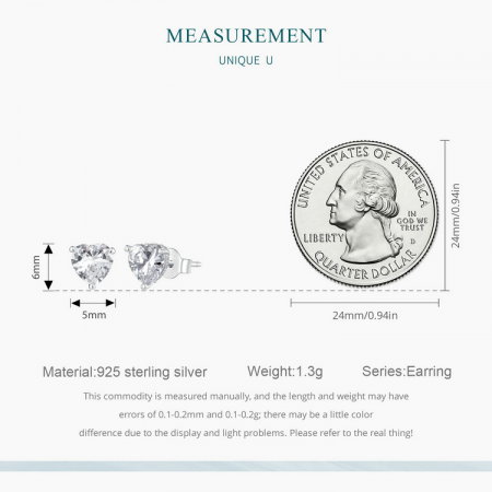 Cercei argint inimioare sclipitoare [10]