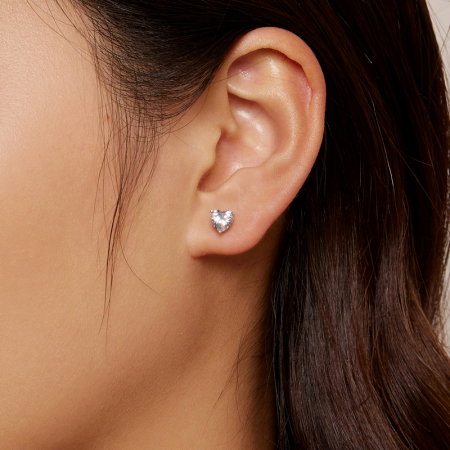 Cercei argint inimioare sclipitoare [6]