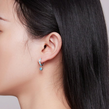 Cercei argint inimioare turcoaz [8]