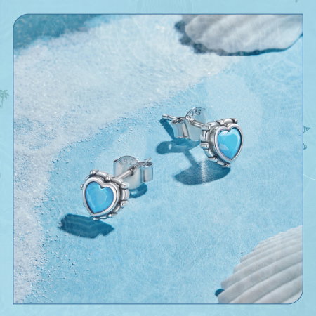 Cercei argint inimioare turcoaz [16]