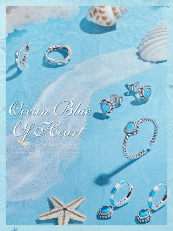 Cercei argint inimioare turcoaz [10]