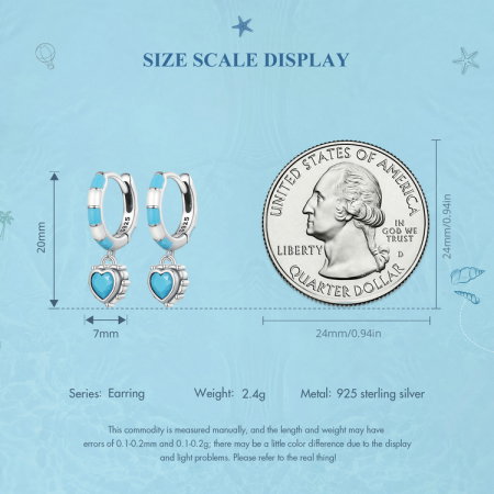 Cercei argint inimioare turcoaz [14]