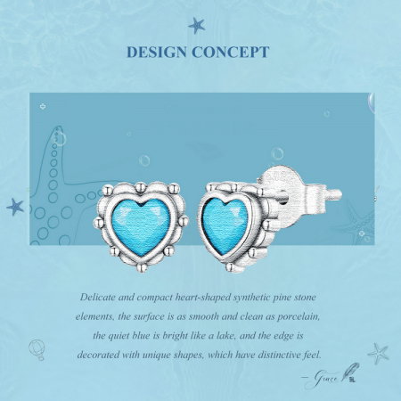 Cercei argint inimioare turcoaz [10]