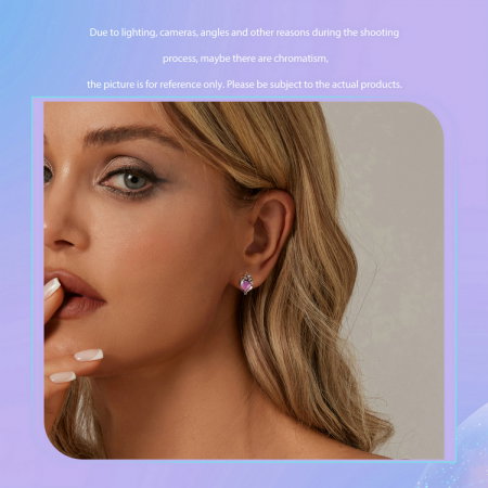 Cercei argint inimioare cu unicorni [15]