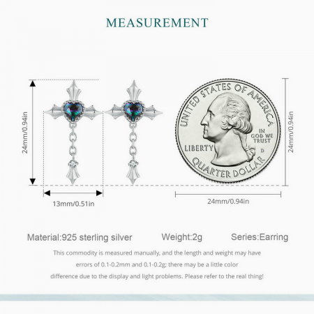 Cercei argint lant incrucisat [9]