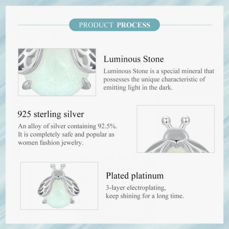 Cercei argint licurici fosforescenti [11]