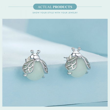 Cercei argint licurici fosforescenti [12]