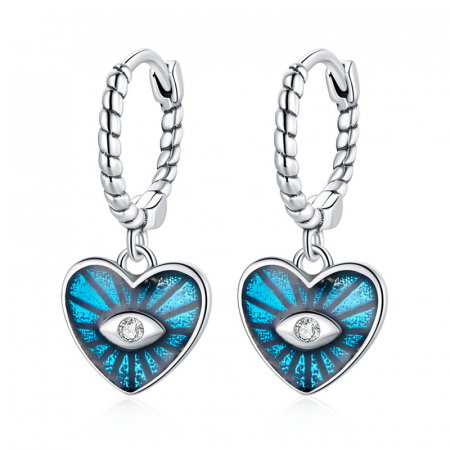 Cercei argint Love Demon Eyes