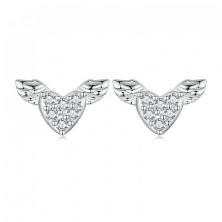 Cercei argint Love Wings cu zirconii [6]
