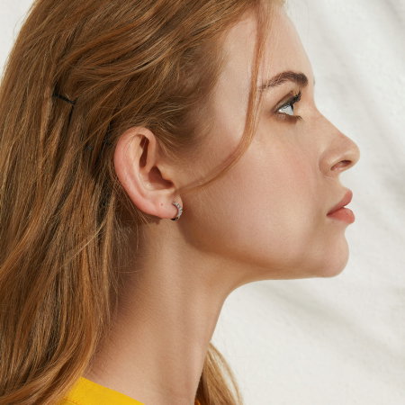 Cercei argint luna si stea placati cu rodiu [10]