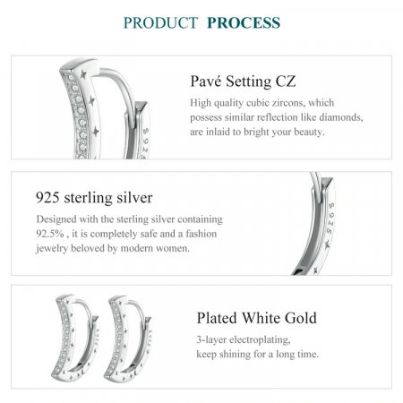 Cercei argint luna si stelele [10]