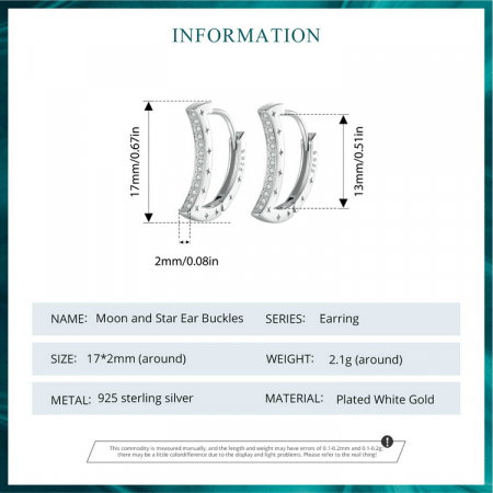 Cercei argint luna si stelele [11]