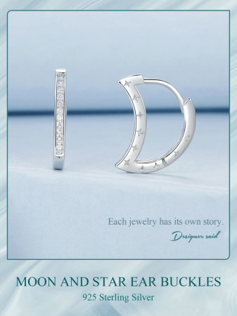 Cercei argint luna si stelele [13]