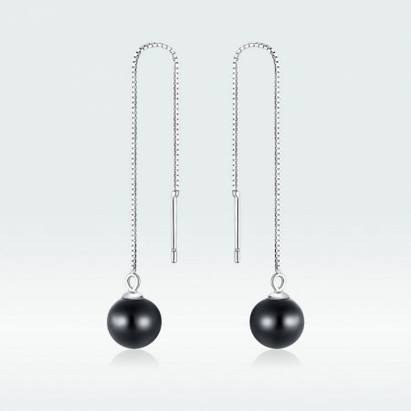 Cercei argint lungi cu margele [7]