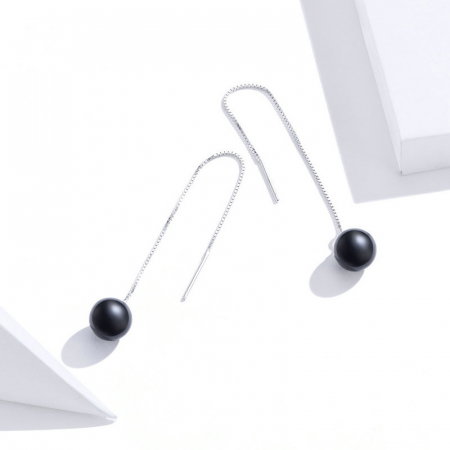 Cercei argint lungi cu margele [4]