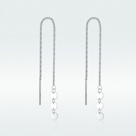 Cercei argint lungi cu paiete [7]