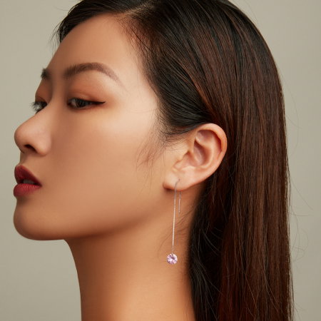 Cercei argint lungi cu zirconii [5]