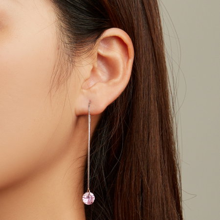 Cercei argint lungi cu zirconii [4]