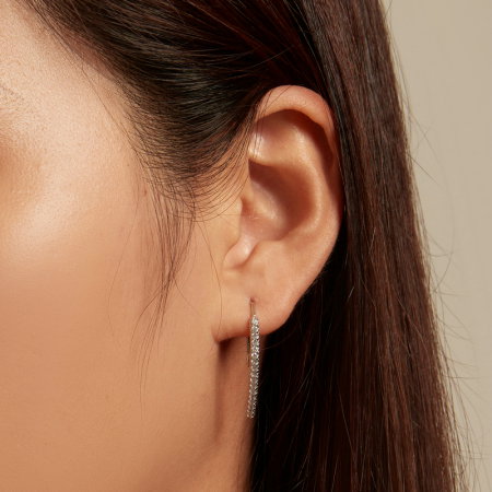 Cercei argint lungi cu zirconii [1]