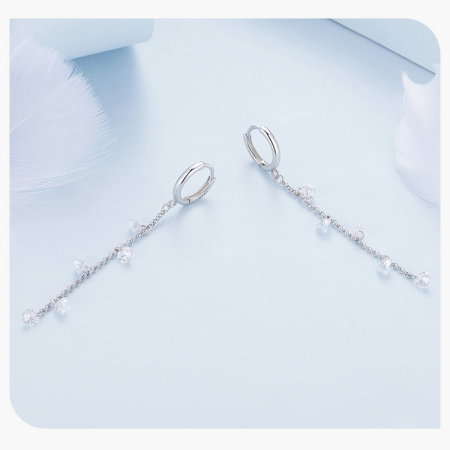 Cercei argint lungi cu zirconii [12]