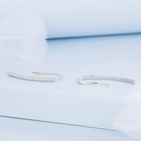 Cercei argint lungi cu zirconii [5]