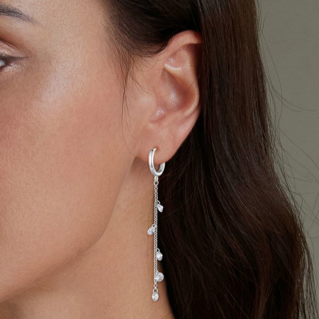 Cercei argint lungi cu zirconii [3]
