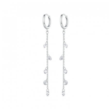 Cercei argint lungi cu zirconii [11]