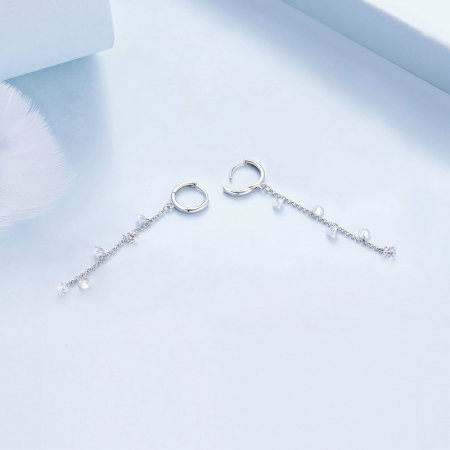 Cercei argint lungi cu zirconii [5]