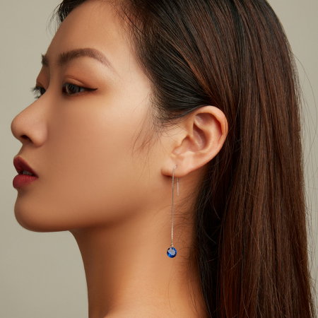 Cercei argint lungi cu zirconii [3]