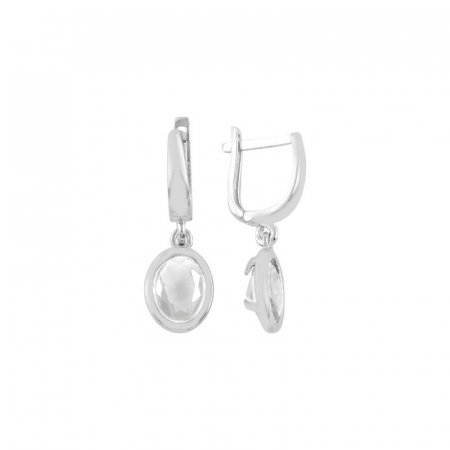 Cercei argint lungi cu zirconii