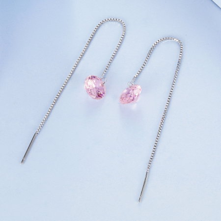 Cercei argint lungi cu zirconii [3]