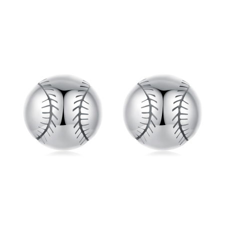 Cercei argint Minge de Baseball
