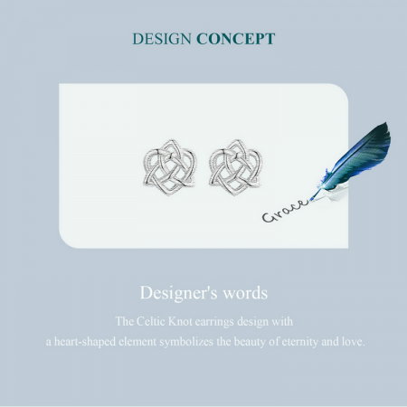 Cercei argint nod celtic [10]