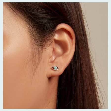 Cercei argint ochi de opal [3]