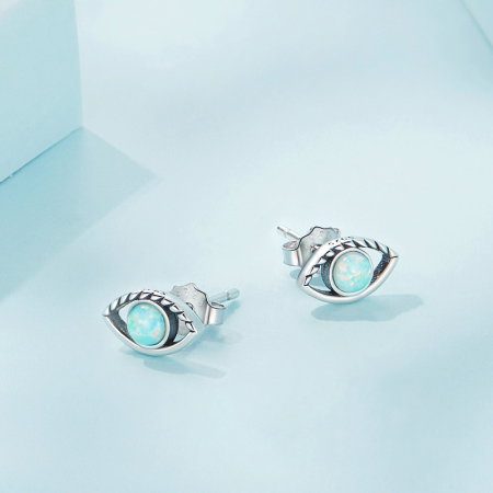 Cercei argint ochi de opal [5]