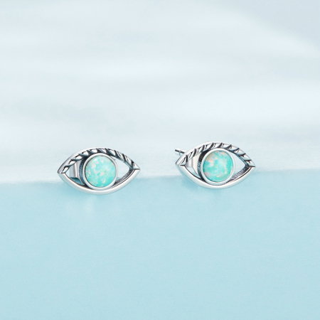 Cercei argint ochi de opal [4]