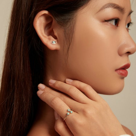 Cercei argint ochi de opal [11]