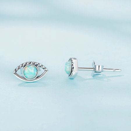 Cercei argint ochi de opal [2]
