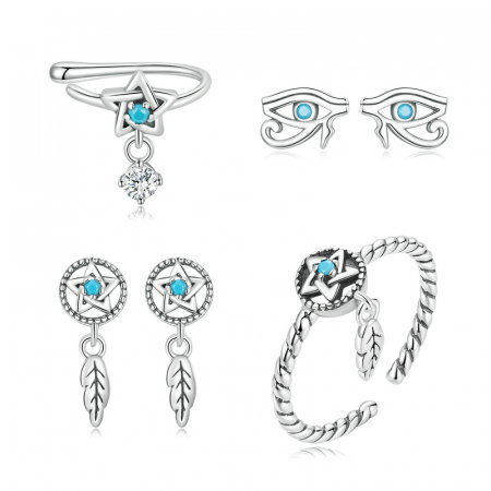 Cercei argint ochiul lui Horus [6]