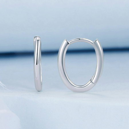 Cercei argint ovali simpli [2]