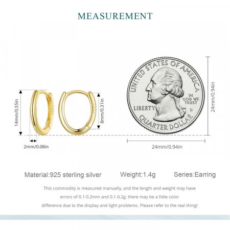 Cercei argint ovali simpli [19]