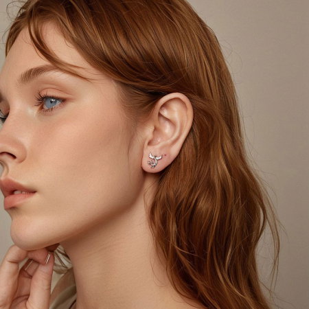 Cercei argint pasarea Phoenix [1]