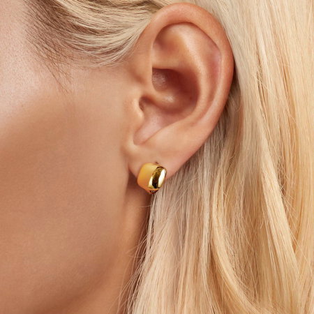 Cercei argint placati cu aur patrati [1]