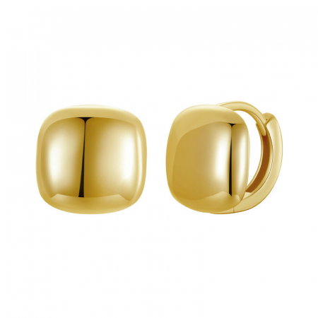 Cercei argint placati cu aur patrati [0]